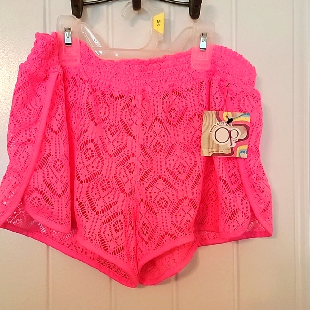 OP Swim Wear cover-up shorts. Medium (7-9)